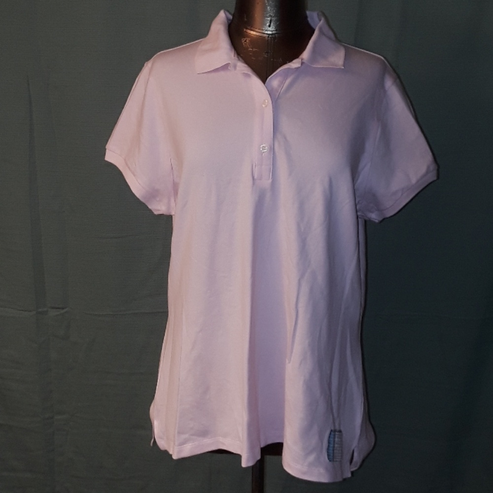 Old Navy Short Sleeve Polo Style Button Up Collar shirt in Pastel Pink Tag-less!